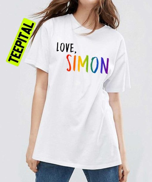 Love Simon Pride Rainbow T-Shirt