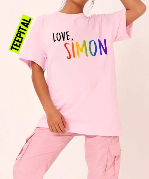 Love Simon Pride Rainbow T-Shirt