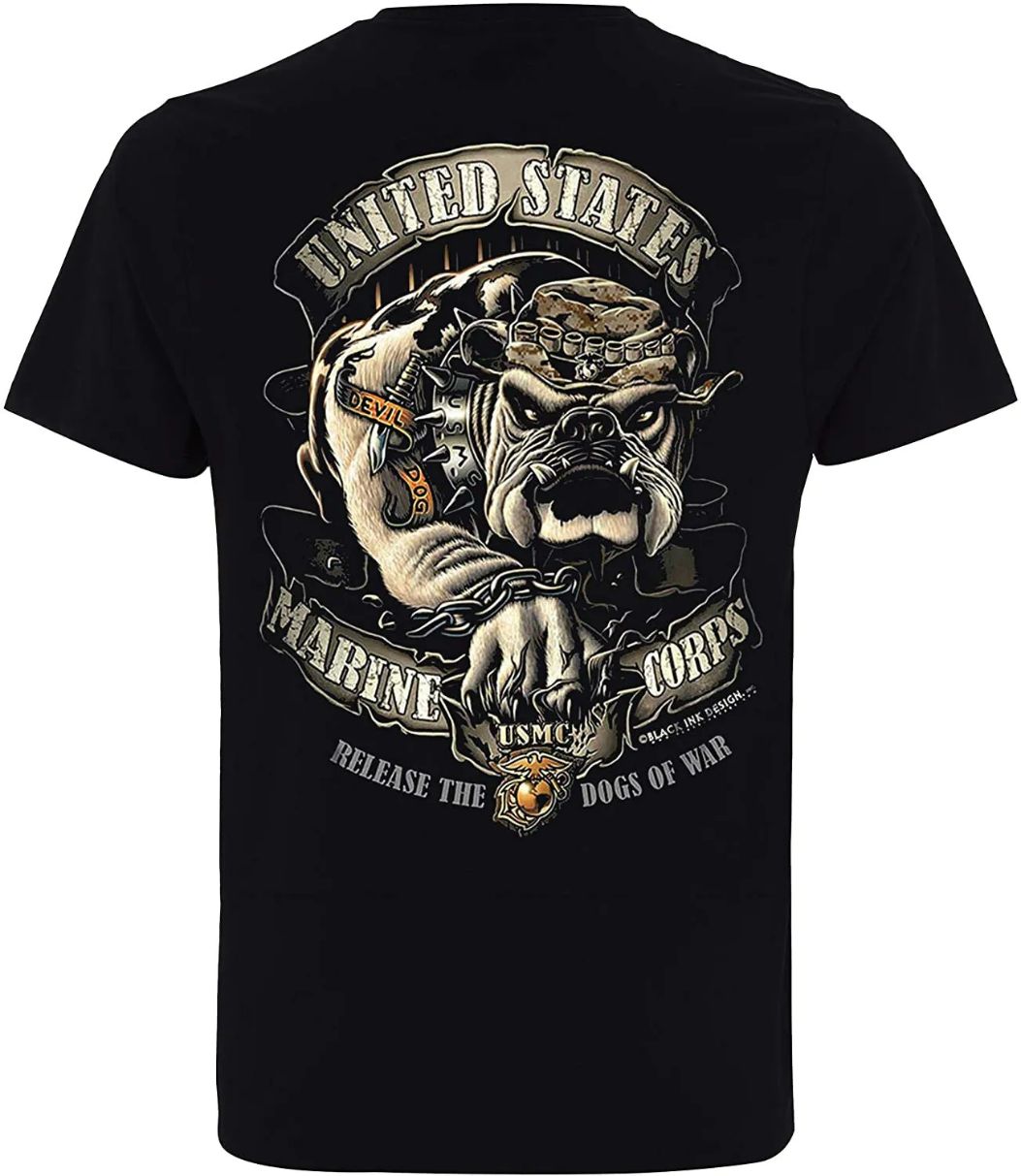 Marine United States Pittbull Fun T-Shirt