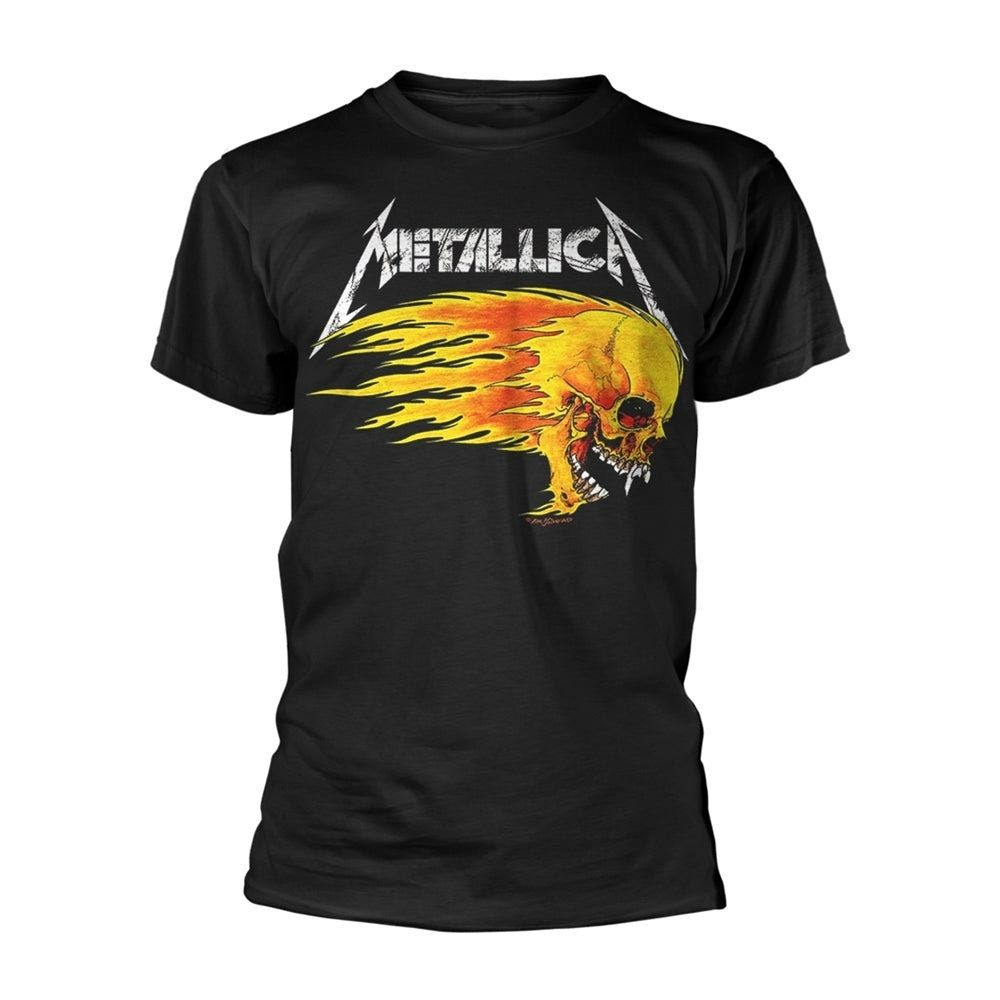Medium Baseball Jersey Metallica Flaming Skull Concert Shirt 