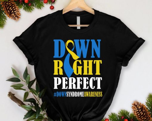 National Down Syndrome Awareness Down Right Perfect T21 T-Shirt