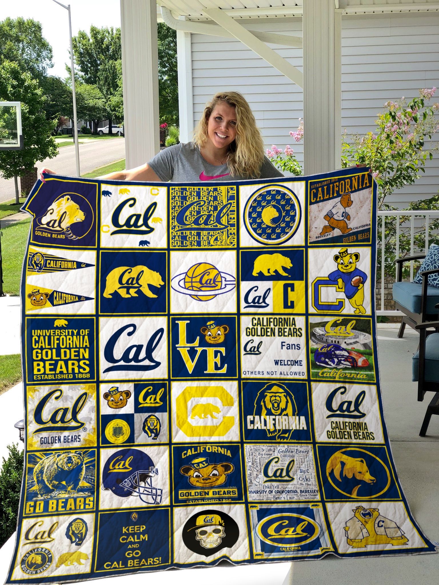 Ncaa California Golden Bears Quilt Blanket #618