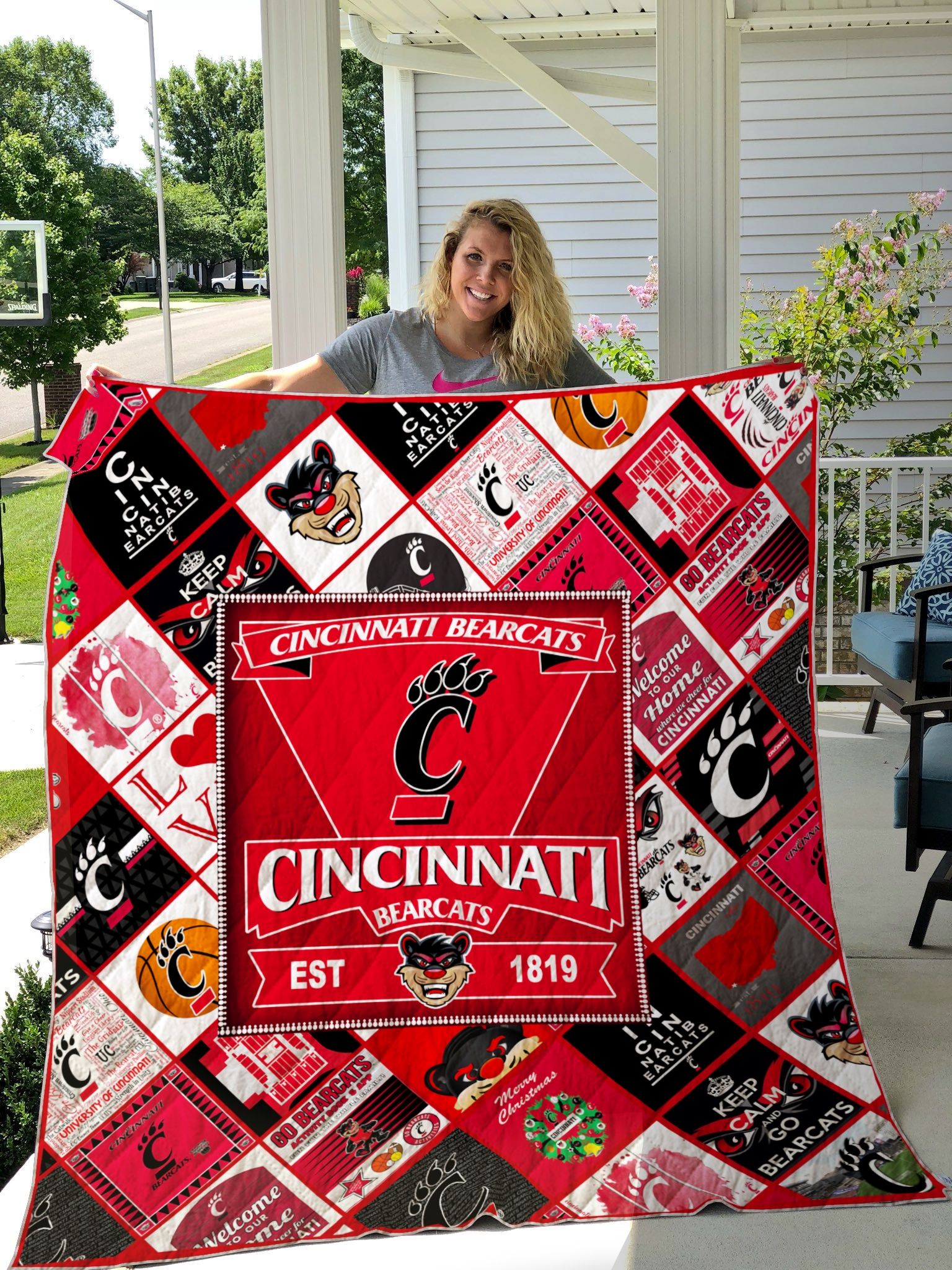 Ncaa Cincinnati Bearcats Quilt Blanket #1063