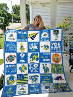 Ncaa Delaware Blue Hens Quilt Blanket #1591