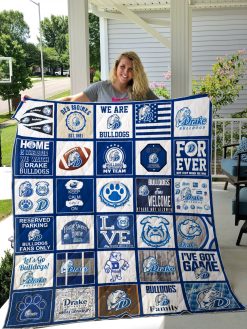 Ncaa Drake Bulldogs Quilt Blanket #1372