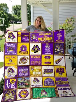 Ncaa East Carolina Pirates Quilt Blanket #1083