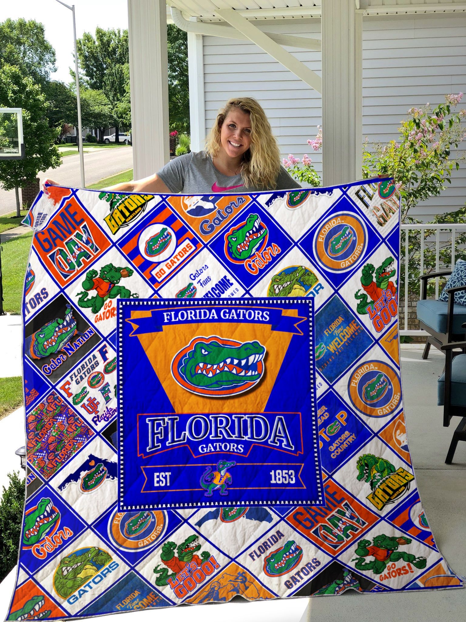 Ncaa Florida Gators Quilt Blanket #842