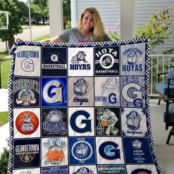 Ncaa Georgetown Hoyas Quilt Blanket #1220