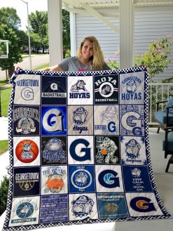 Ncaa Georgetown Hoyas Quilt Blanket #1220