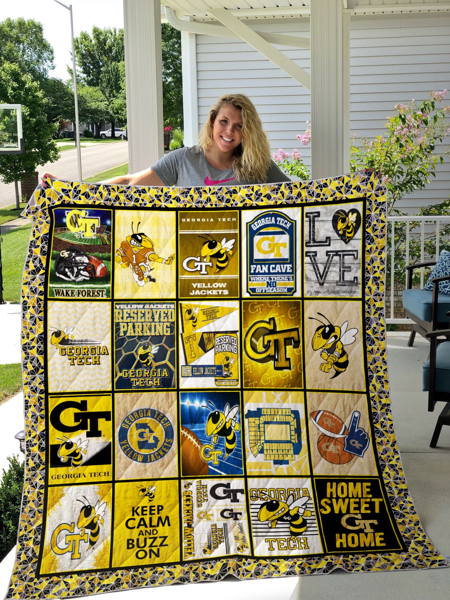 Ncaa Georgia Tech Yellow Jackets Quilt Blanket #103