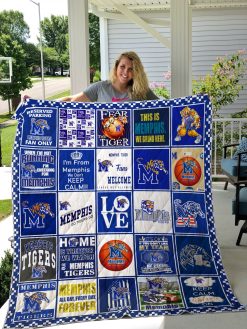 Ncaa Memphis Tigers Quilt Blanket #1101