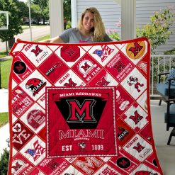 Ncaa Miami (Oh) Redhawks Quilt Blanket #1350