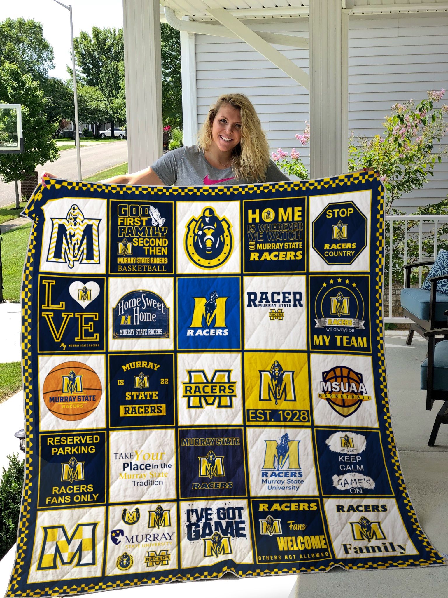 Ncaa Murray State Racers Quilt Blanket #1541