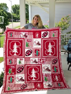 Ncaa Stanford Cardinal Quilt Blanket #667