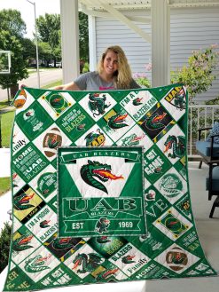 Ncaa Uab Blazers Quilt Blanket #1311