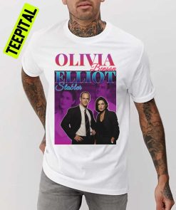 Olivia Benson And Elliot Stabler 90s Inspired Vintage Homage T-Shirt