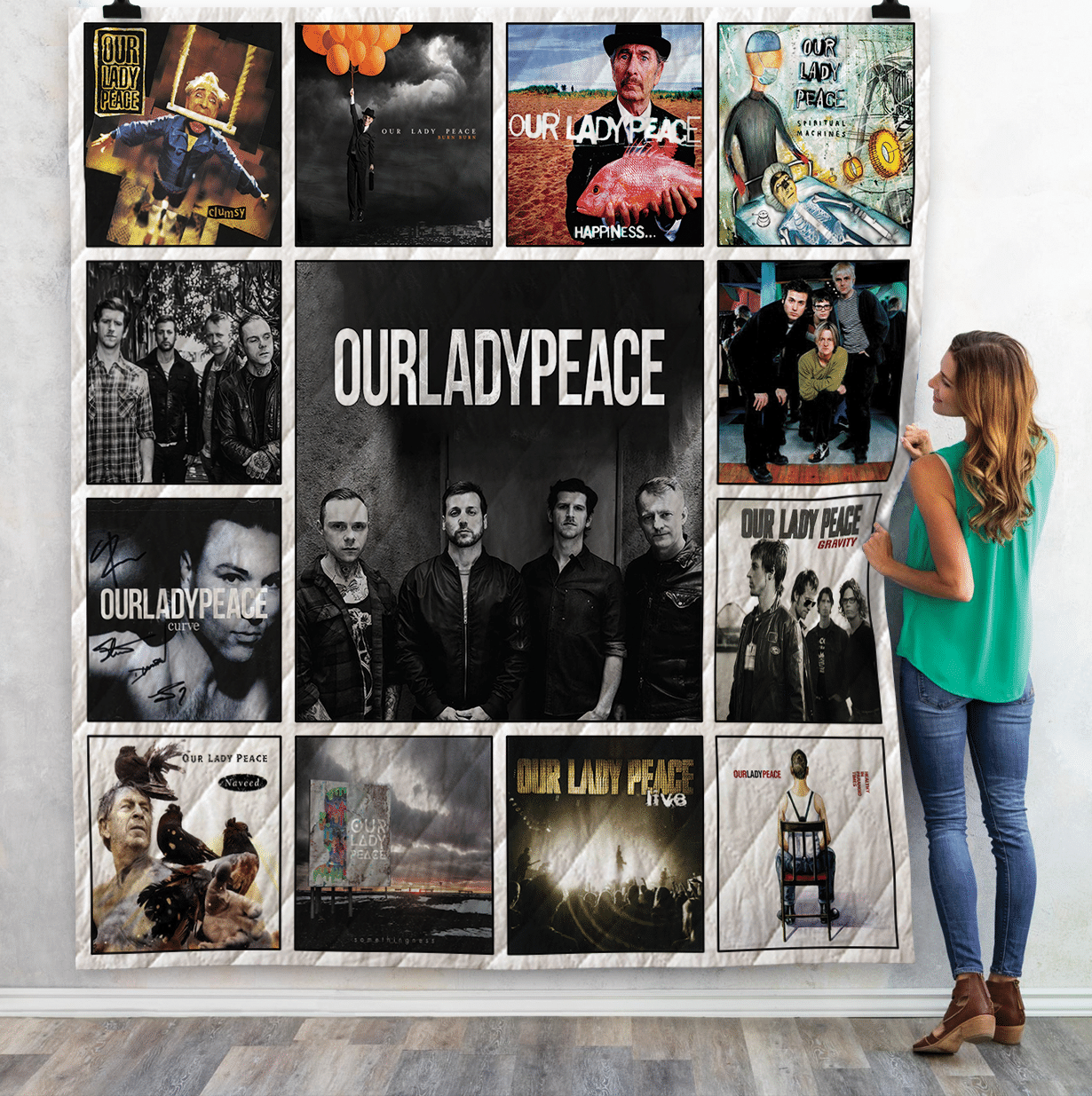 Our Lady Peace Albums Quilt Blanket Ver13