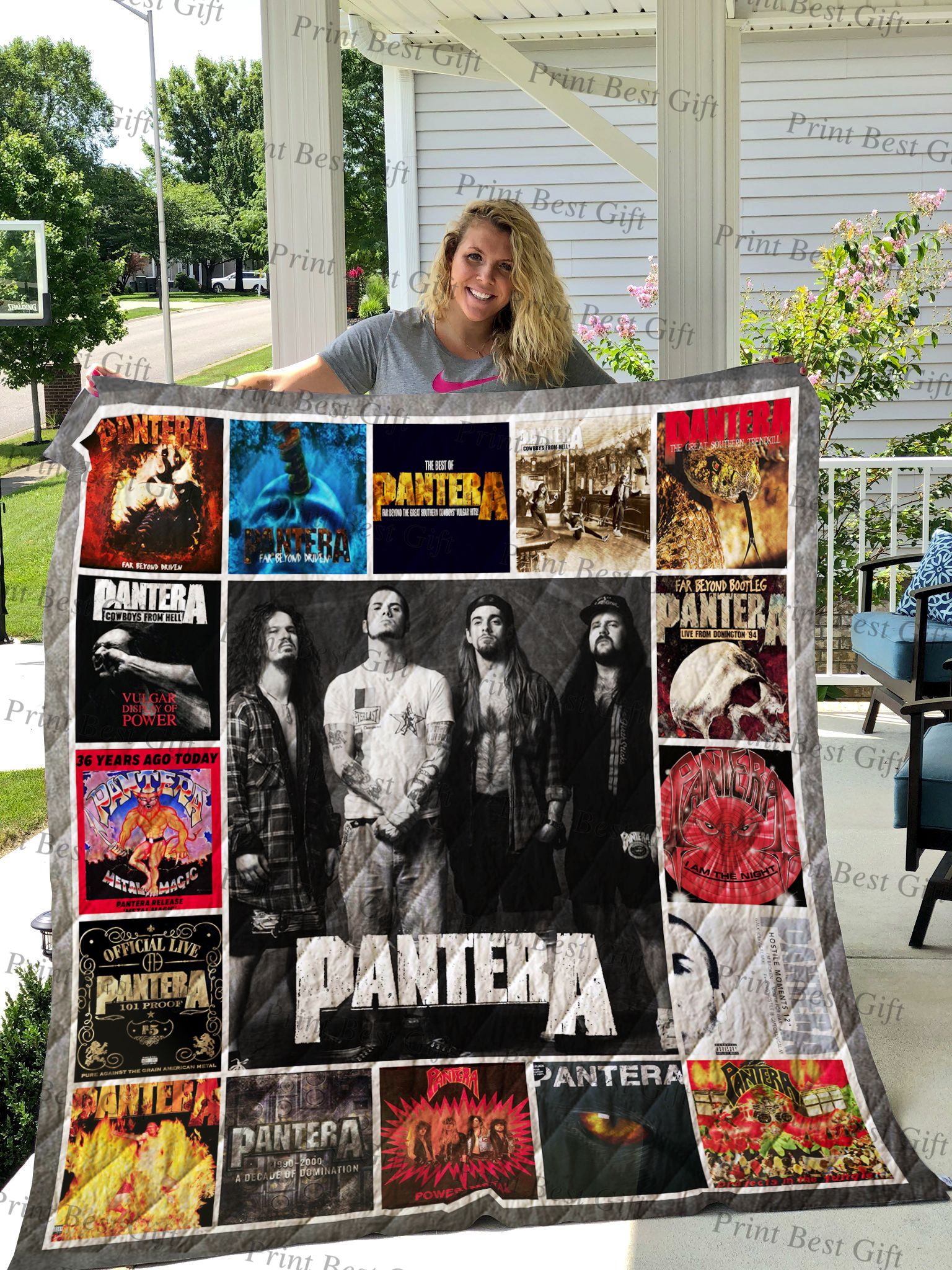 Pantera Albums Cover Poster Quilt Blanket