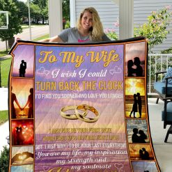 Personalized To My Wife You Are My Life My Soulmate Quilt Blanket Great Customized Blanket Gifts For Birthday Christmas Thanksgiving