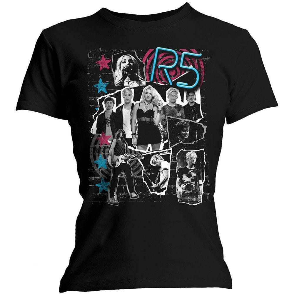 R5 Ladies Tee Grunge Collage Shirt