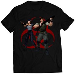 Resident Evil Biohazard Chris  Jill T-Shirt