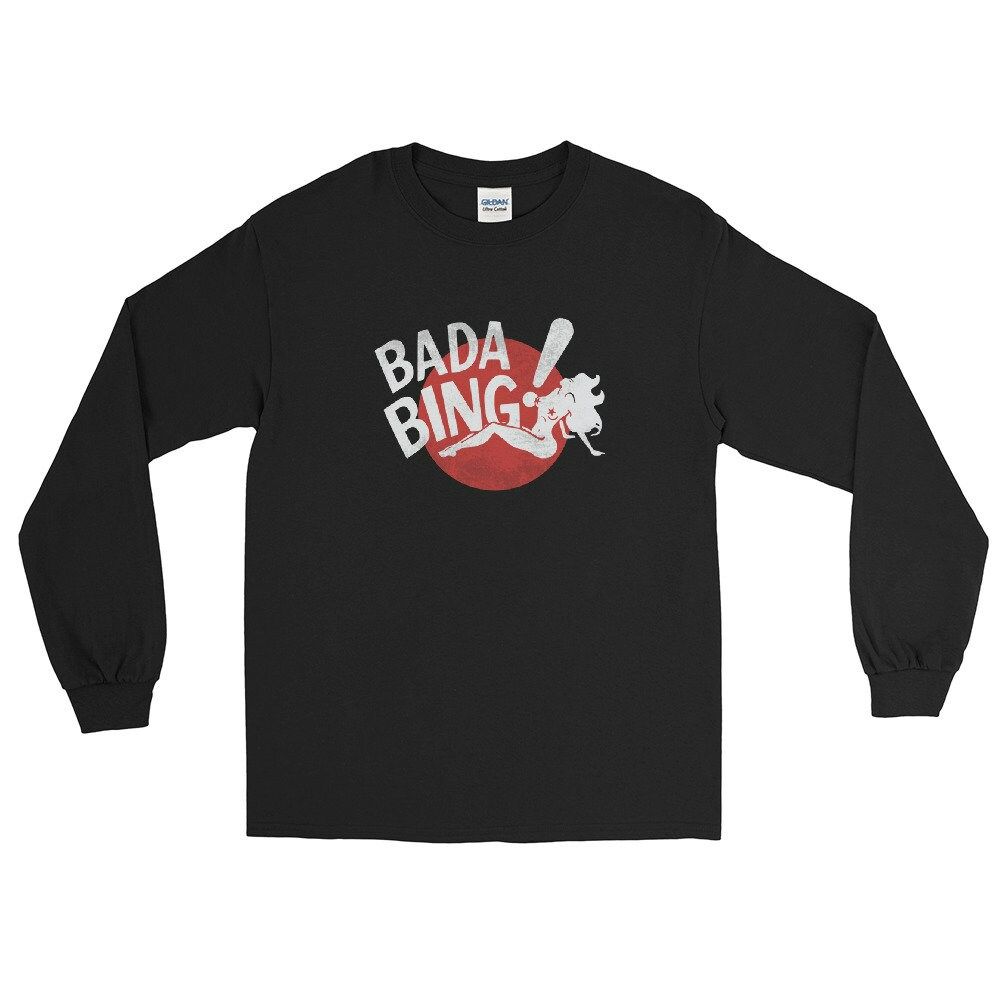 Retro TV Bada Bing The Sopranos Strip club Men’s Long Sleeve Sweatshirt