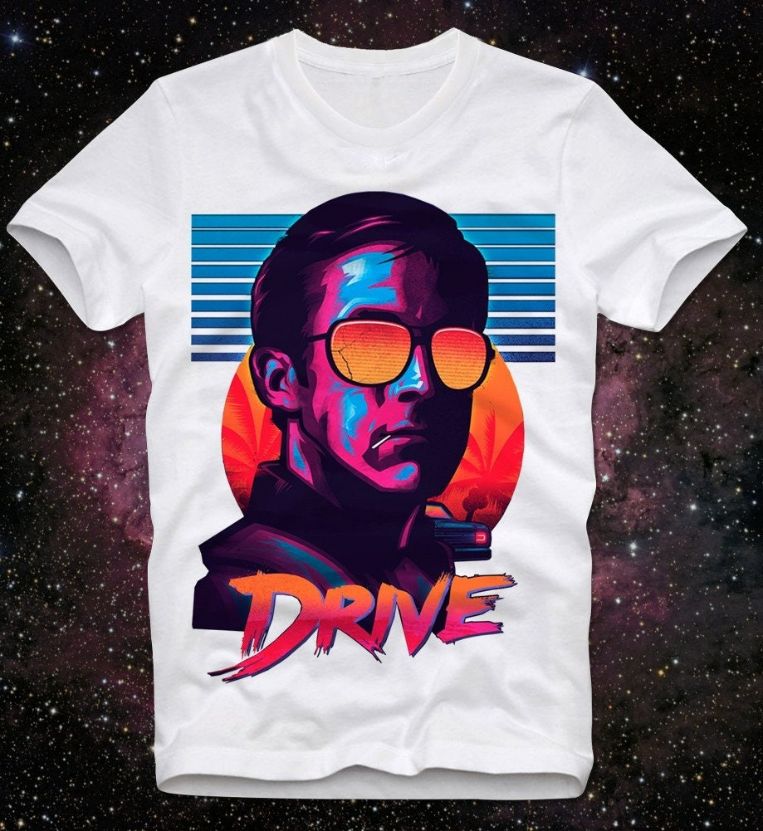 Rvice Ryan Gosling Movie Cult Retro Vintage Synthwave Retrowave Neon Vaporwave Shirt