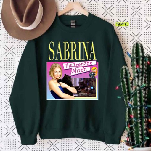 Sabrina The Nage Witch Vintage Bootleg 90s Unisex Sweatshirt