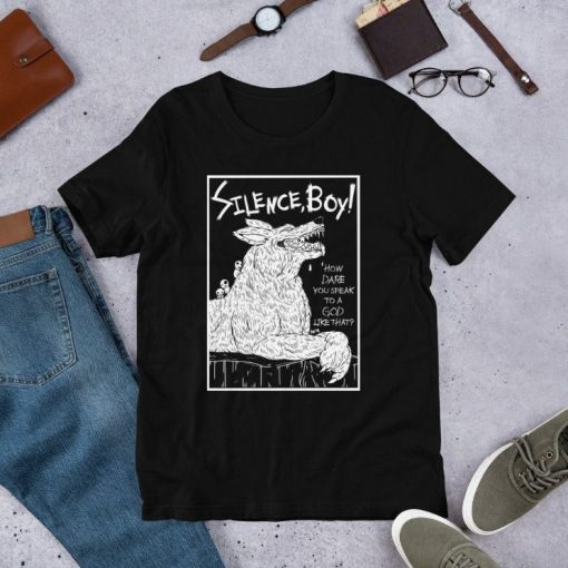 Silence Boy Tee in Black Shirt