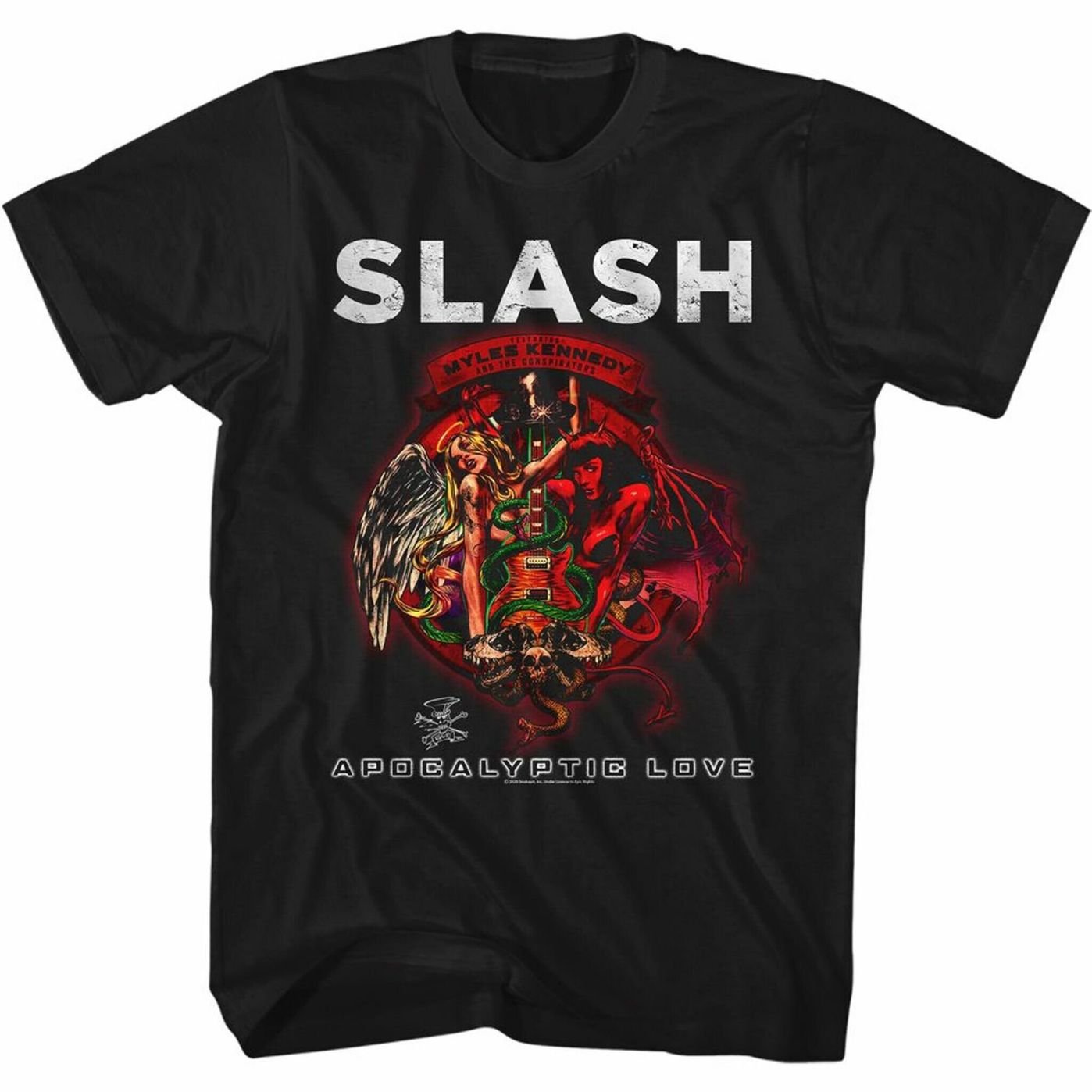 Slash Apocolyptic Love Black Adult T Shirt