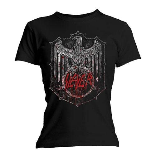 Slayer Ladies Tee Bloody Shield Shirt
