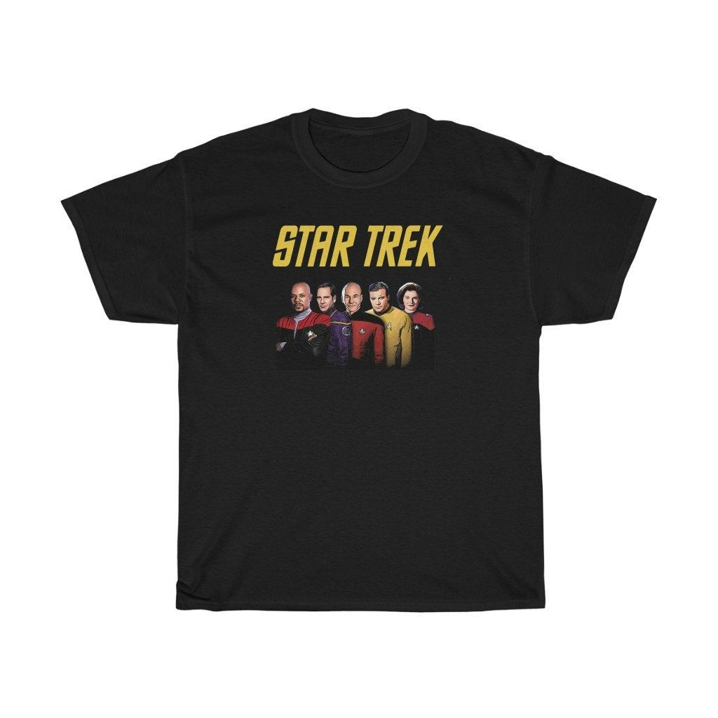 Star Trek 5 Captains Tribute Tee T-Shirt