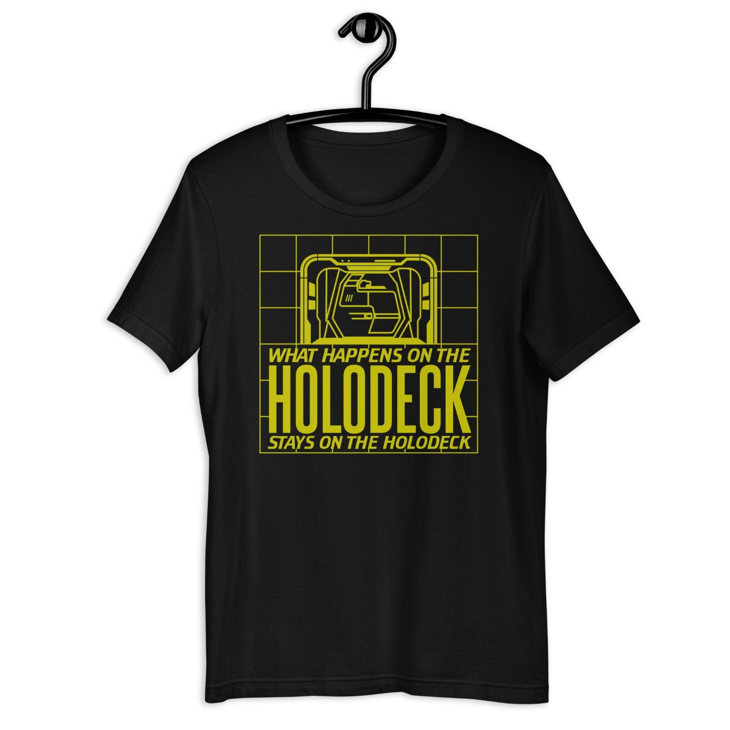 Star Trek The Next Generation What Happens on the Holodeck Unisex T-Shirt