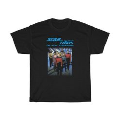 Star Trek TNG Captain Picard And USS Enterprise Crew Tee T-Shirt