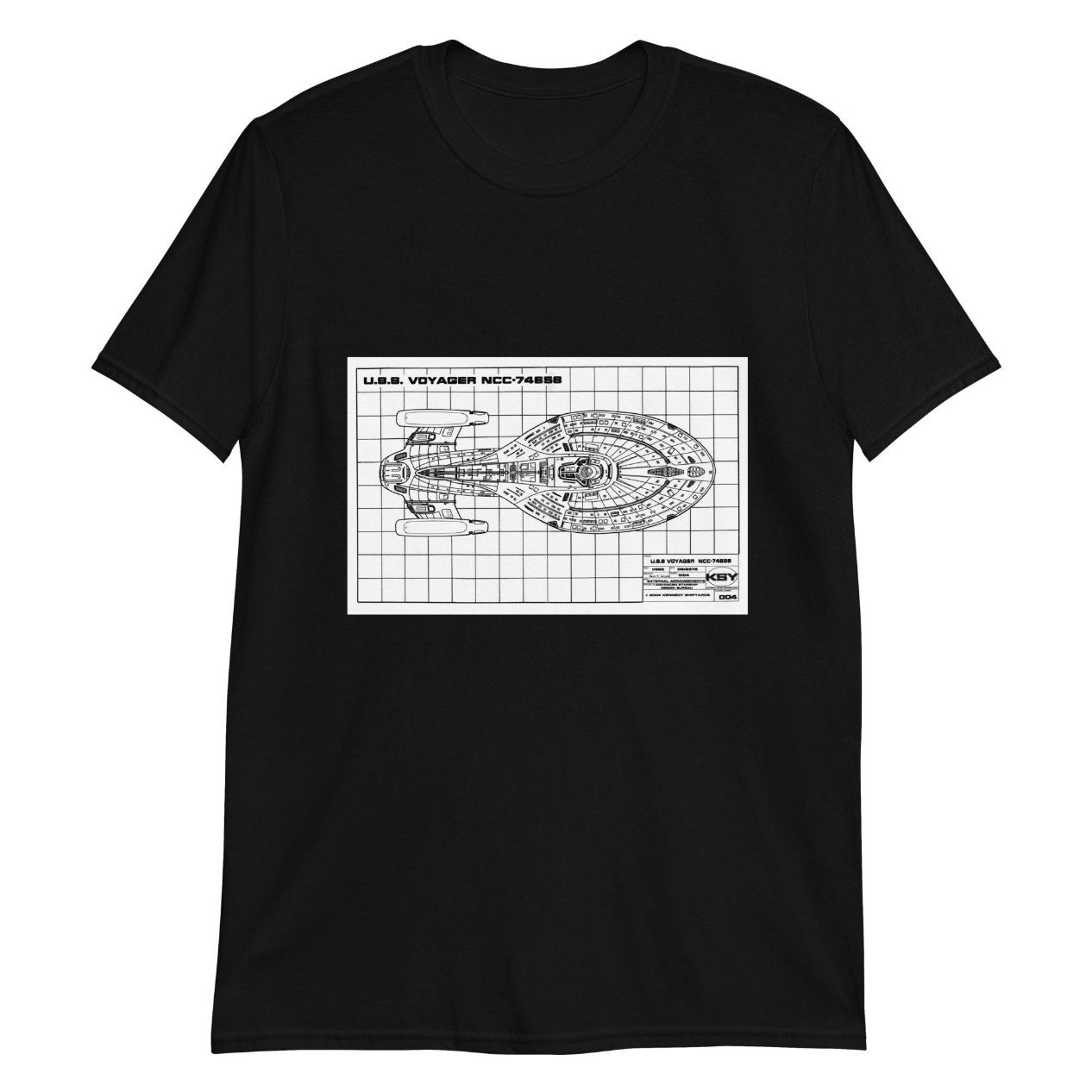 Star Trek Voyager Schematic Tee Shirt