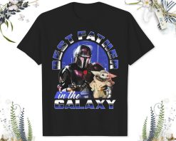 Star Wars The Mandalorian  Grogu Fathers Day Portrait T-Shirt