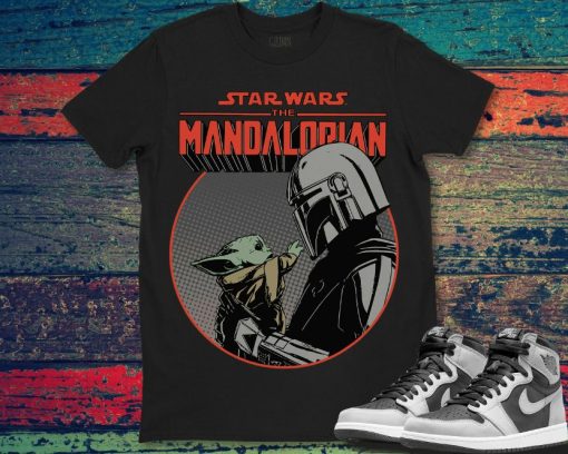 Star Wars The Mandalorian Mando and the Child Retro Unisex Gift T-Shirt