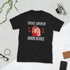 Stroke Survivor Stroke Awareness Month Red Ribbon Unisex T-Shirt