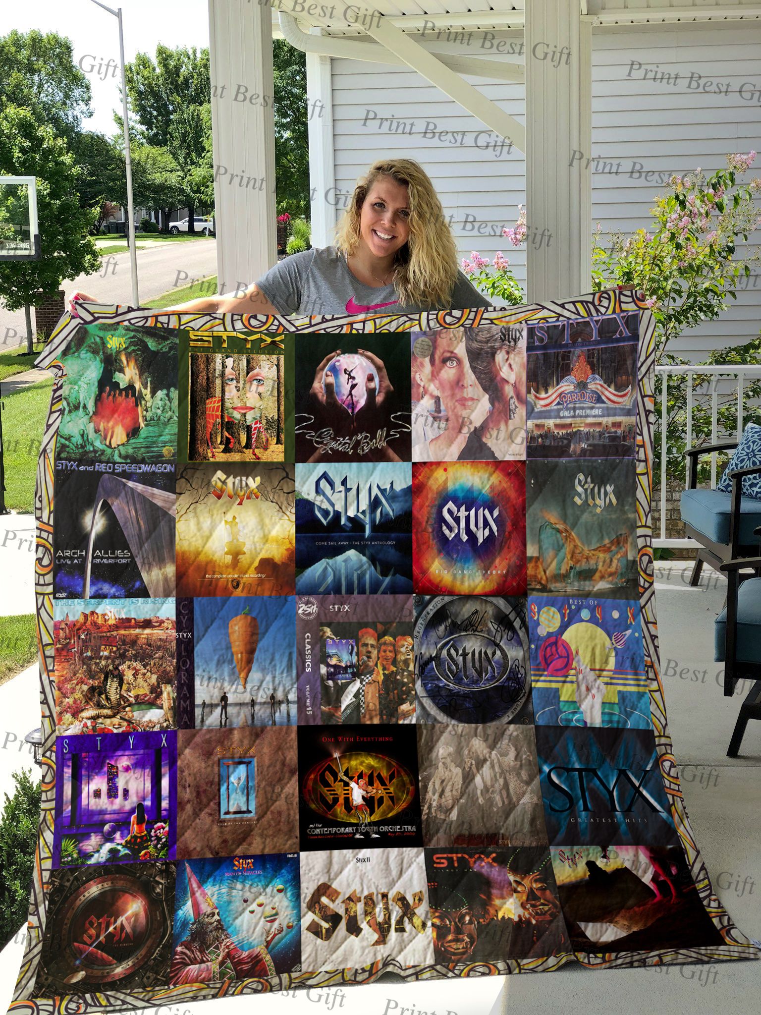 Styx Albums Cover Poster Quilt Blanket Ver 2