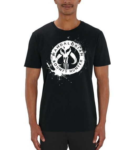 The Mandalorian Bounty Hunter Splatter Mens T-Shirt