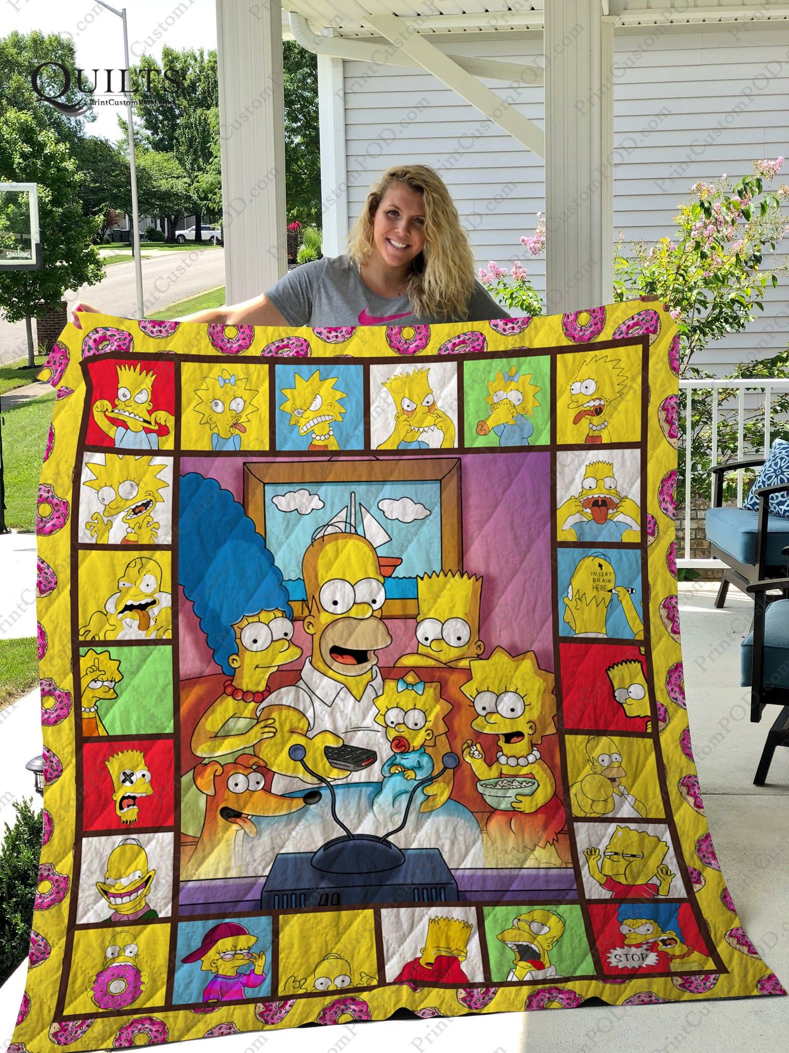 The Simpsons All Season Plus Size Quilt Blanket Ver 2
