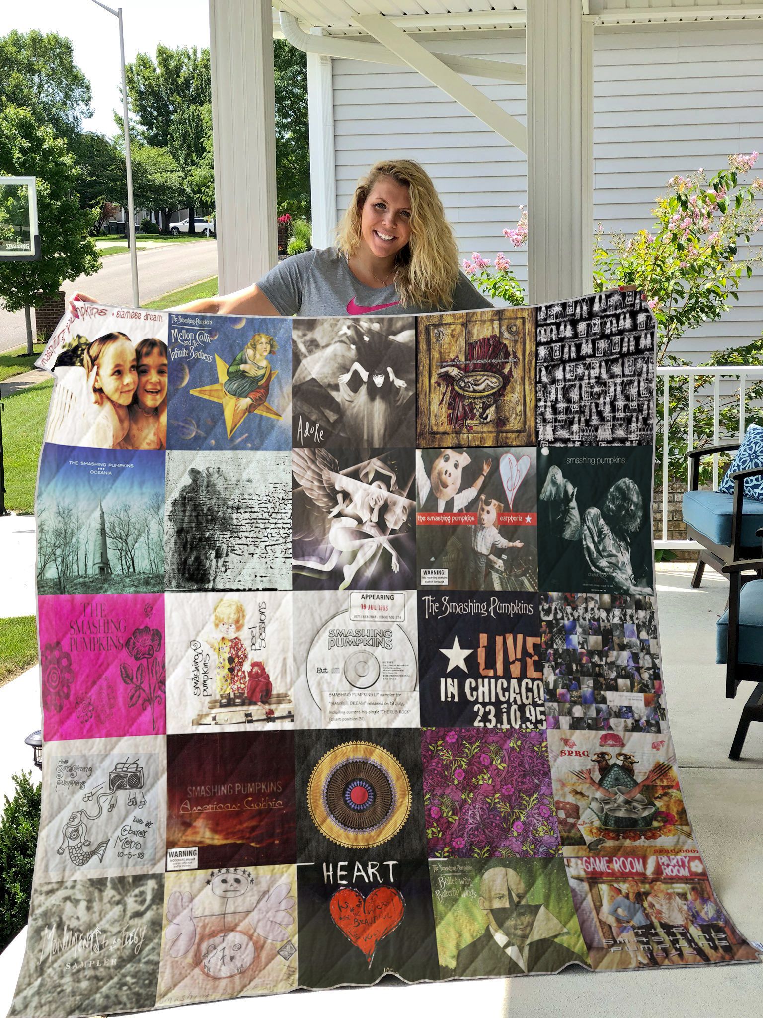 The Smashing Pumpkins Style 2 Quilt Blanket