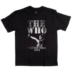 The Who UK Tour 1973 Retro Distressed Style 100 Official Shirt