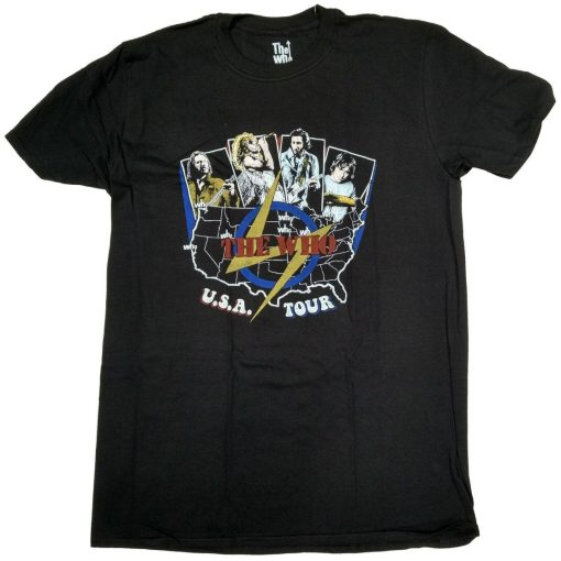 The Who USA Tour Retro 70s 100 Official Shirt