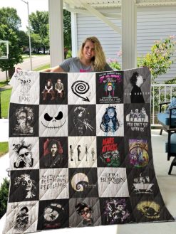 Tim Burton T Shirt Quilt Blanket