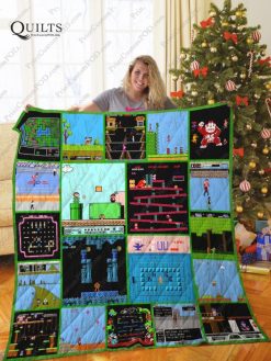 Tlmus Nintendo Games 1980 Quilt Blanket