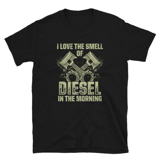 Two-Strokes-Motor-Piston-I-Love-The-Smell-Of-Diesel-In-The-Morning-Short-Sleeve-Unisex-T-Shirt