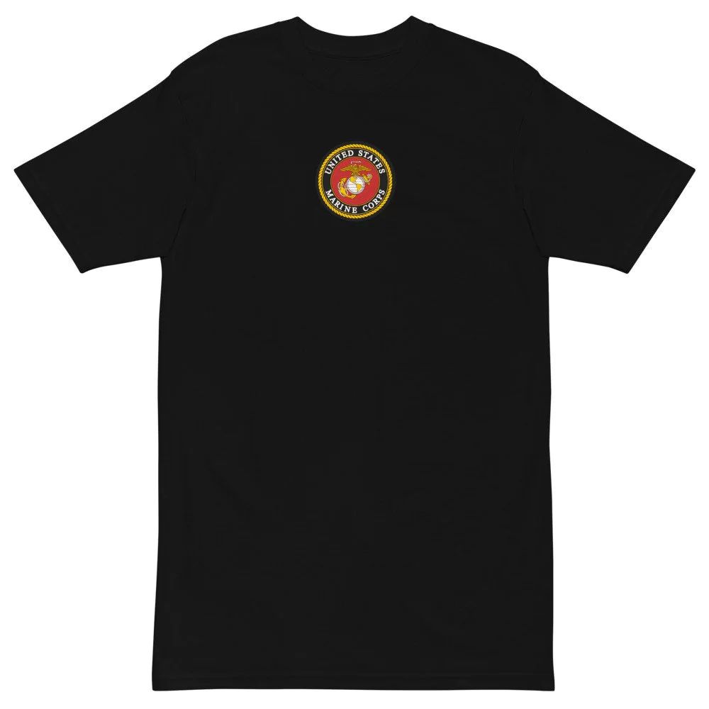 United States Marine Corps Seal Logo Embroidered T-Shirt
