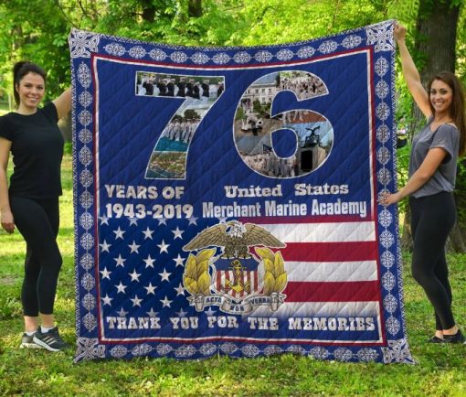 United States Merchant Marine Academy Quilt Blanket