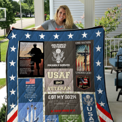 Us Air Force Proudly Served No One Comes Close Quilt Blanket Great Customized Blanket Gifts For Birthday Christmas Thanksgiving